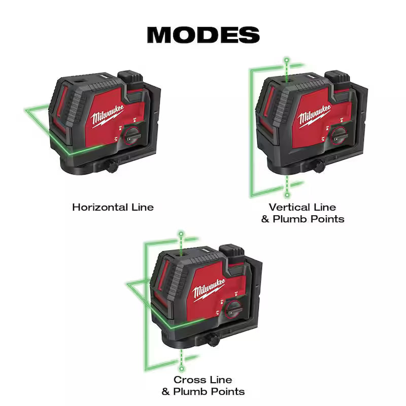 Green Cross Line and Plumb Points Rechargeable Laser Level Kit Z406