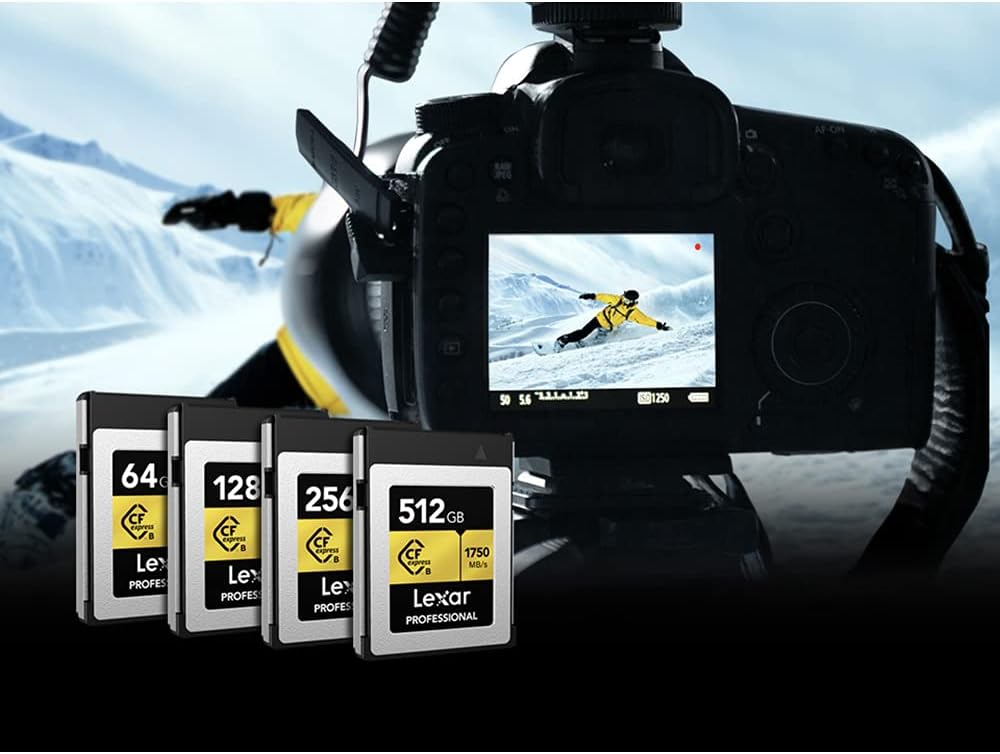 512 GB CFexpress Type B Memory Card Bundle with USB 3.2 Gen 2x2 Reader E7136