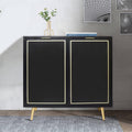 2 Doors Storage Cabinet with Golden Legs G9115