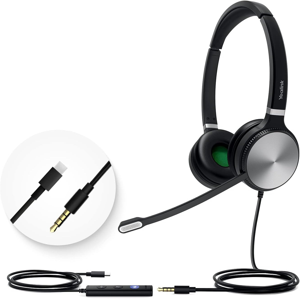 UH36-MONO Teams Certified USB Wired Noise Cancelling Headset with Mic Pack of 2 M793364