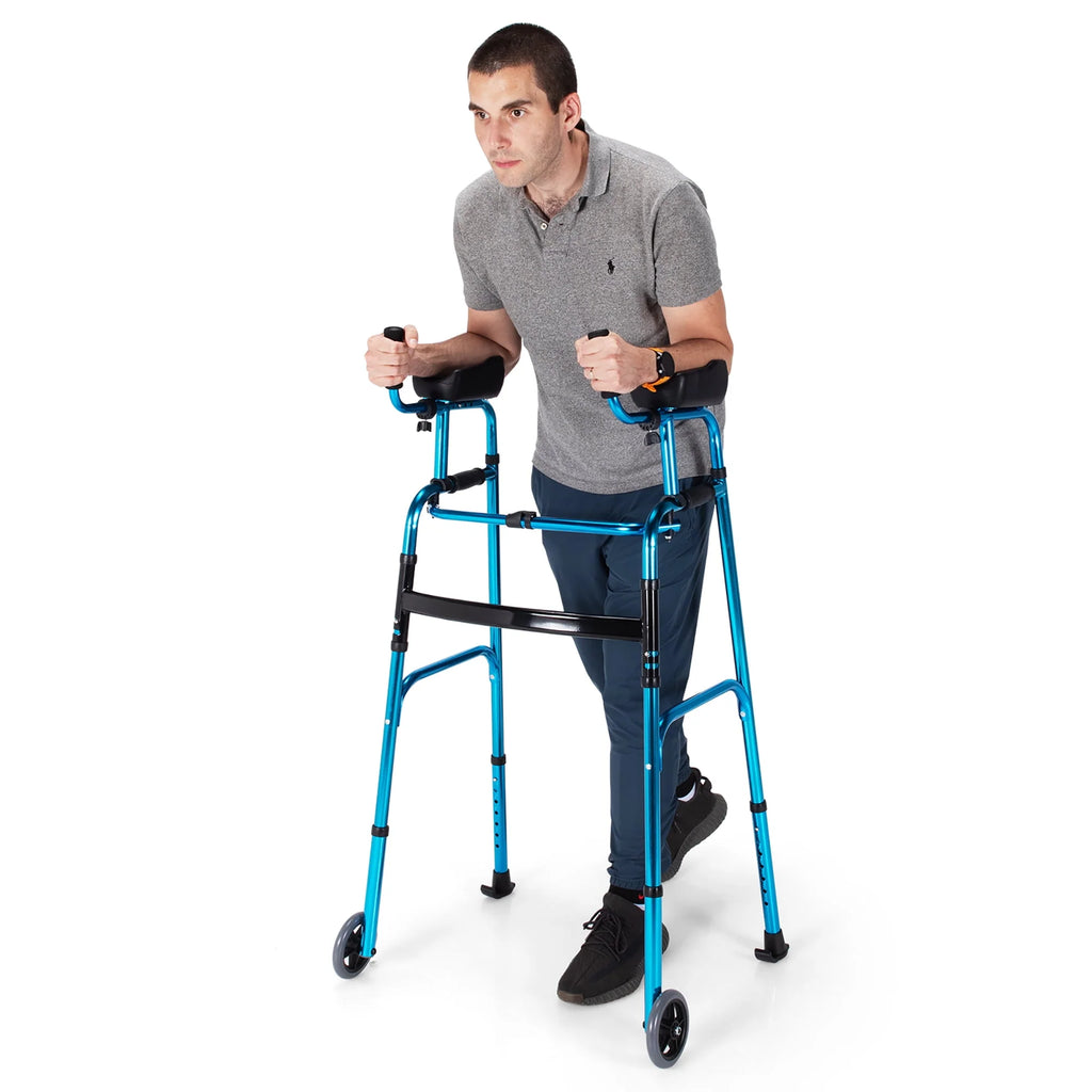 Folding Aluminum Alloy Walker with Armrest Support T948