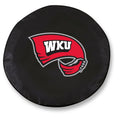 Black Vinyl Fitted Car Tire Cover H106288