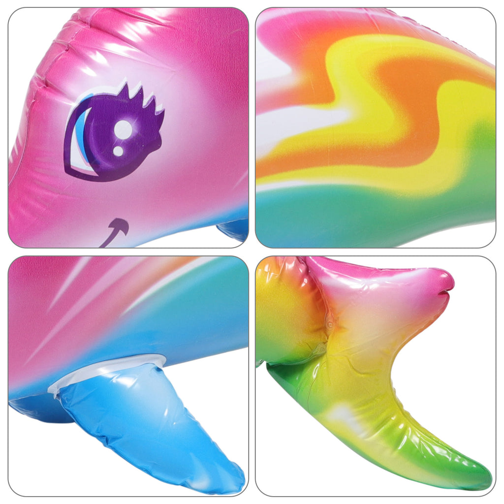 2 Pcs Inflatable Dolphin Toy Pool Toys L2469