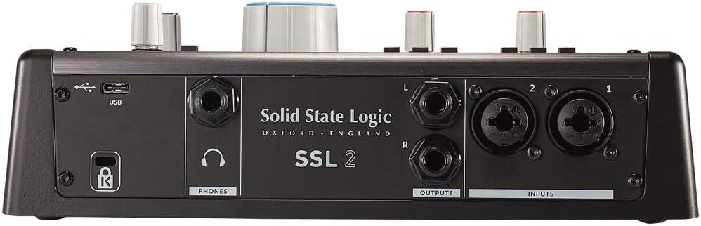 SSL-2 Desktop USB Type-C Audio Interface Bundle with Headphone, MIDI Cable & XLR Cable L794
