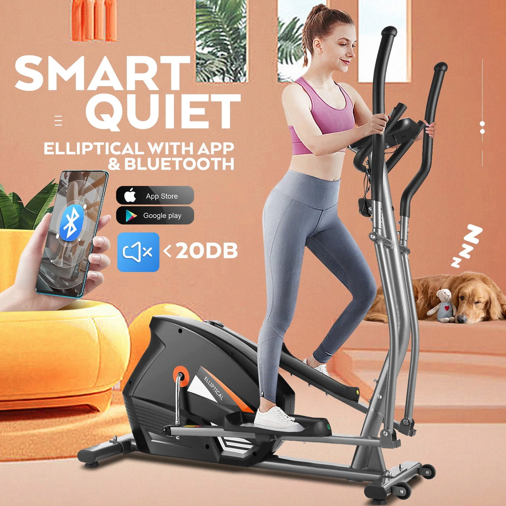 Elliptical Machine with 10 Levels Magnetic Resistance & LCD Display I171550