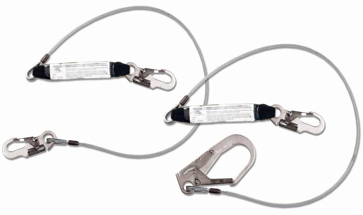 6' Cable Lanyard with Shock Absorber I697