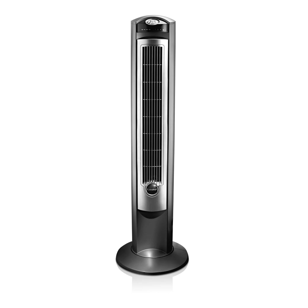 Gray/Brown Tower Fan with Timer and Remote N385197