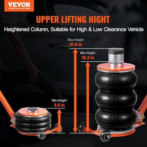 5 Ton Triple Bag Air Jack with Thick Rubber Pad S89451