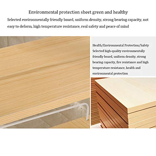 Solid Wood Desk with Bookshelf (110cm Teak) U734