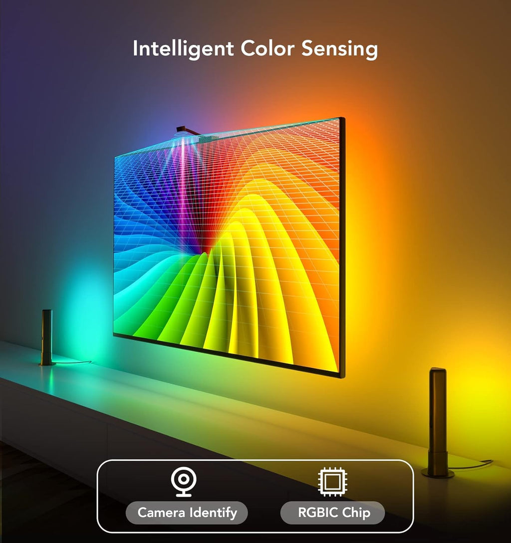 Smart Wi-Fi RGBIC LED Strip Lights & Light Bars with Camera M9858