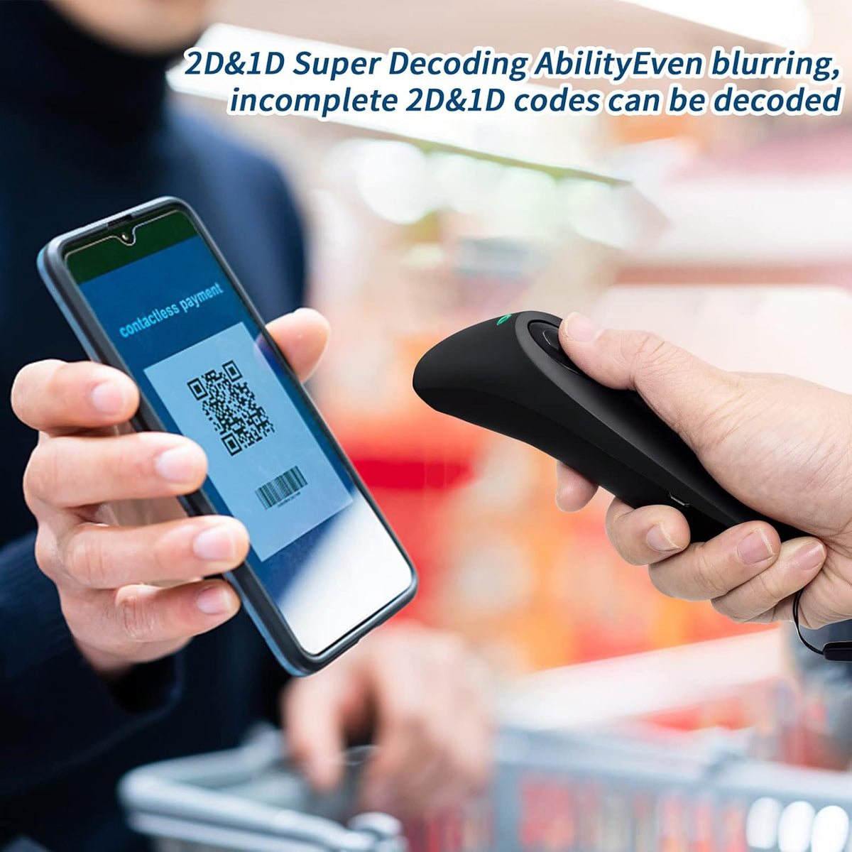 2 Pack Bluetooth Wireless Barcode Scanner U47331