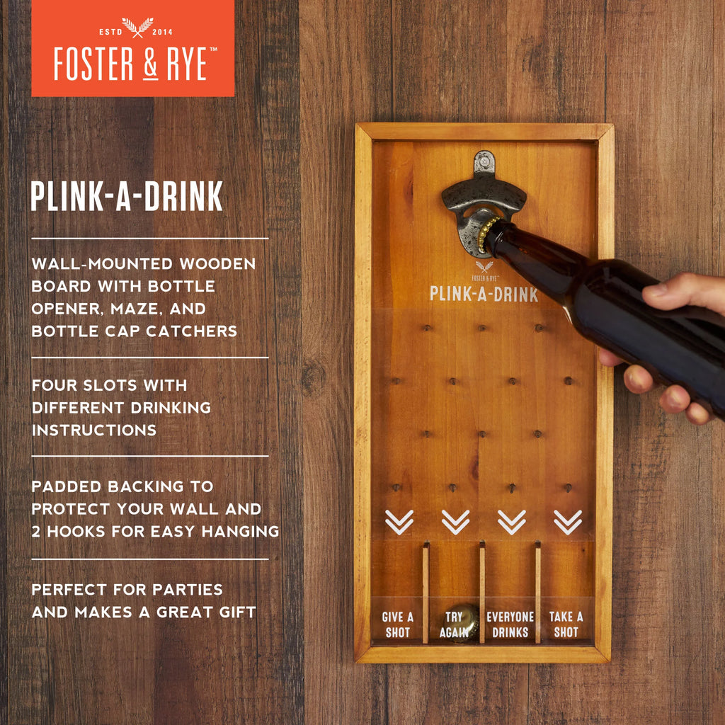 Wall Mounted Bottle Opener & Catcher H51400