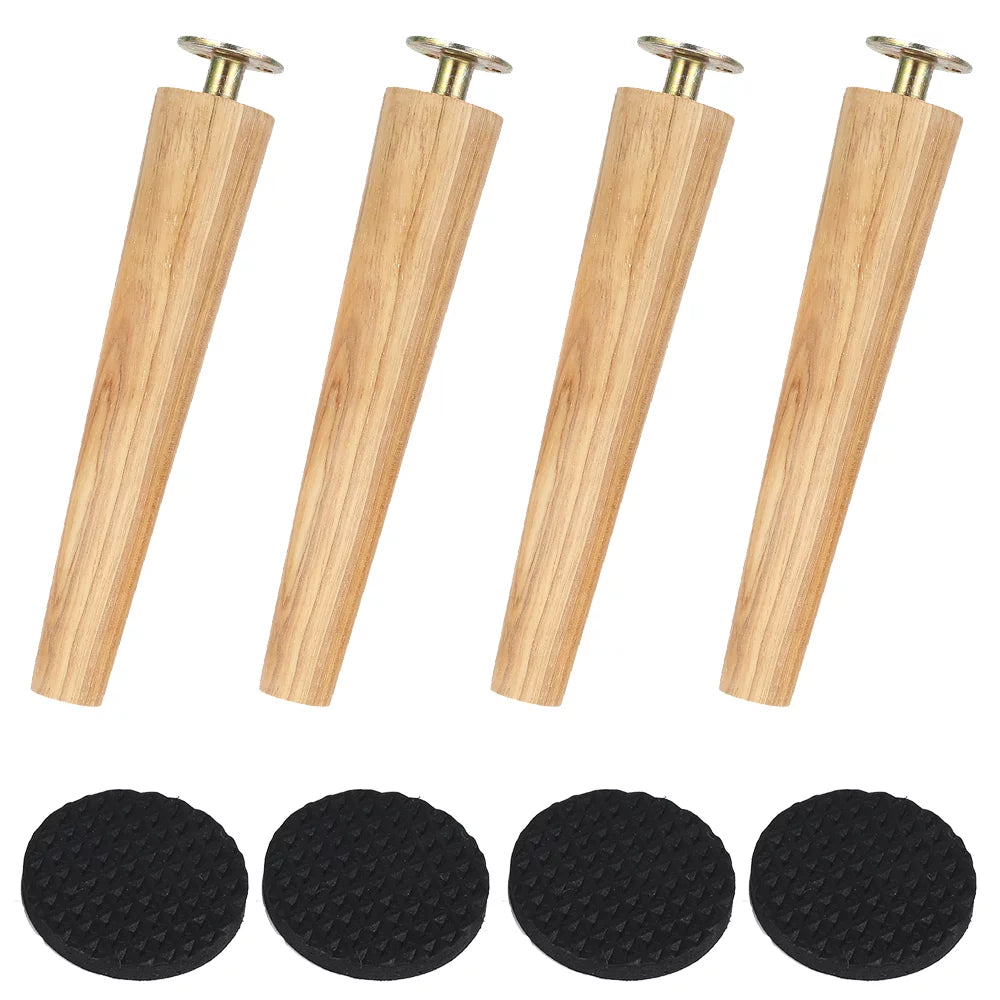 Wood Tapered Furniture Legs Set of 4 H8032