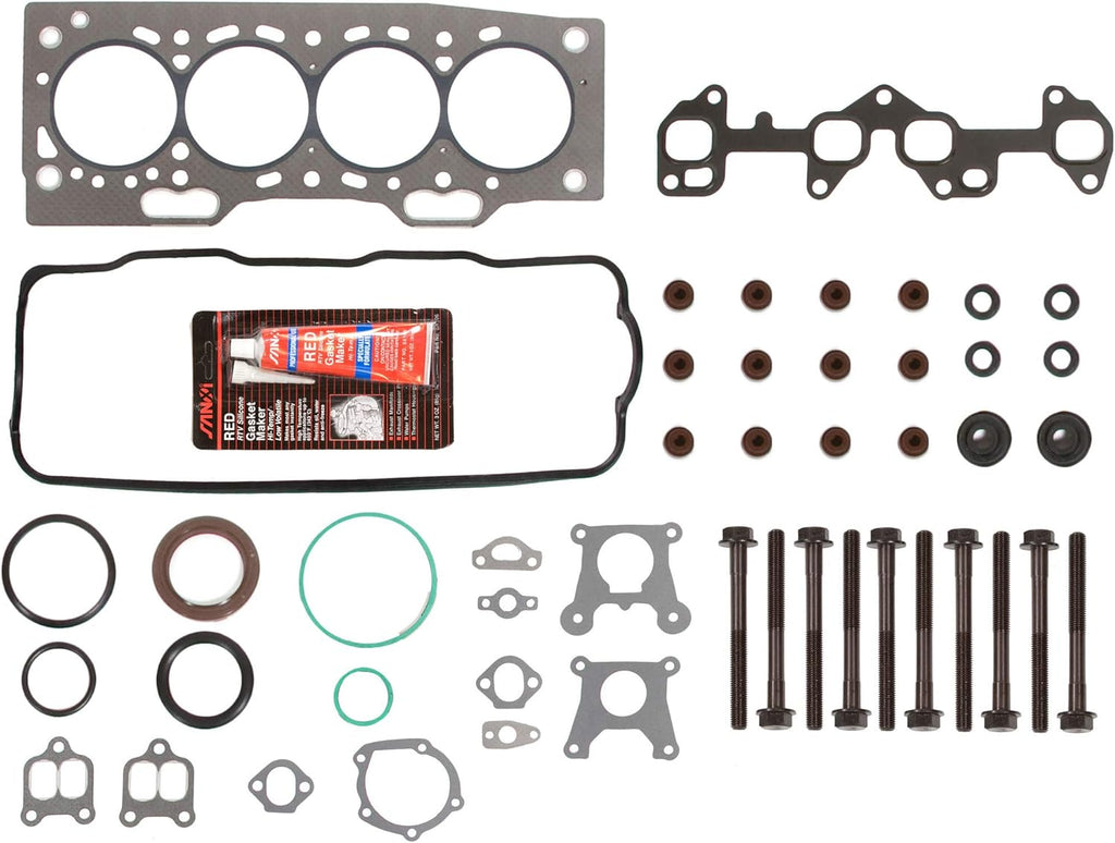 Head Gasket Set Intake Exhaust Valves for 87-94 Toyota Tercel 1.5L SOHC 3E 3EE Z5325