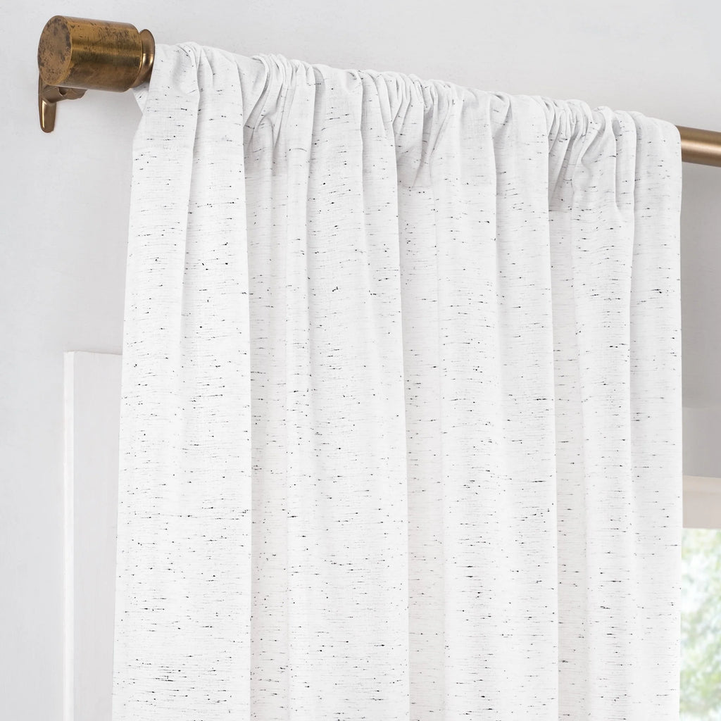 Organic Cotton Window Curtain Pair White 84 D333