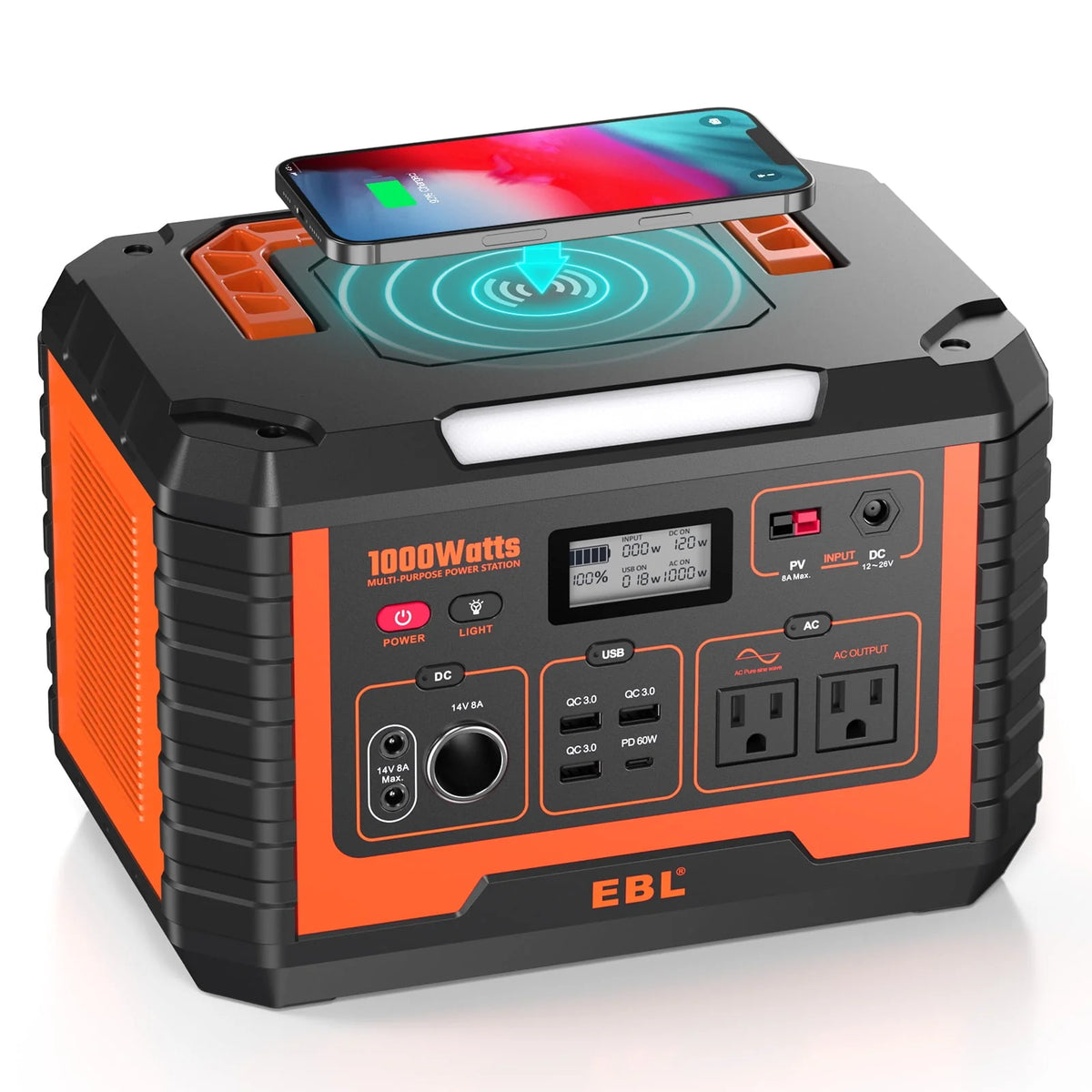 1000W Portable Solar Power Station B9065