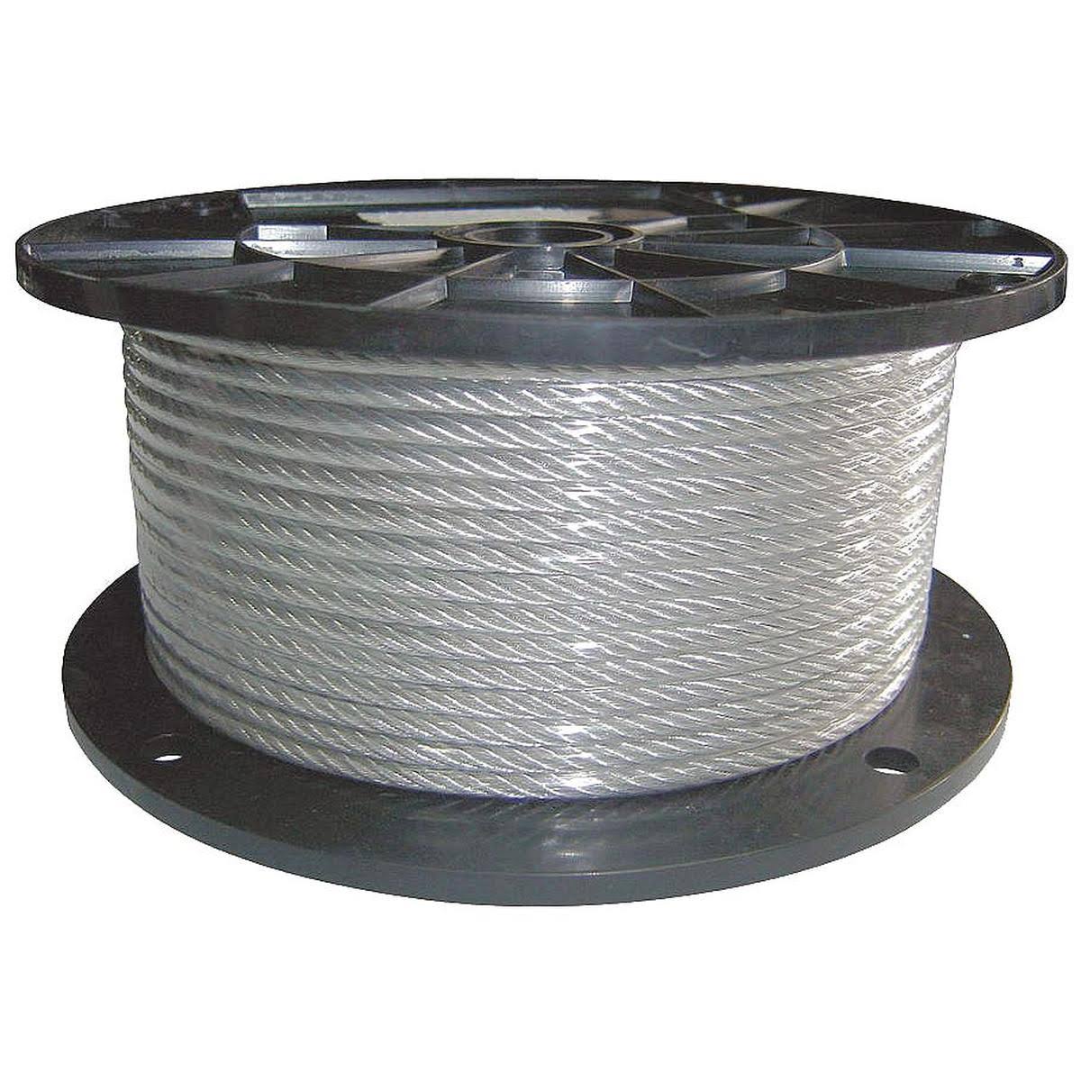 Cable 3/16 in Dia. 25 ft. 7 x 19 Vinyl J920