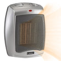 Ceramic Adjustable Thermostat Space Heater, Silver H45150
