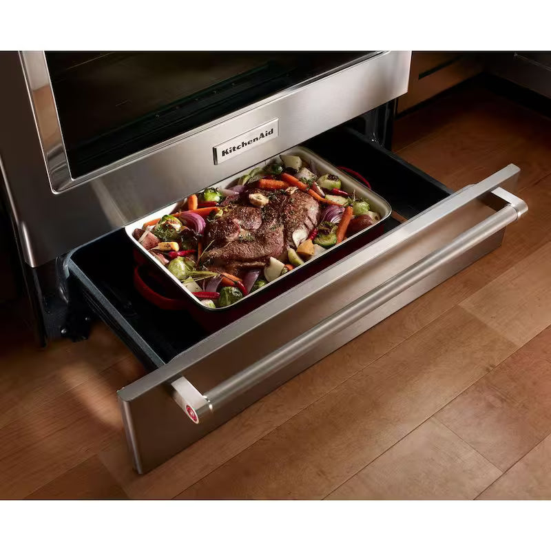 7.1 cu. ft. Slide-In Electric Range with Convection Oven Stainless Steel D843122