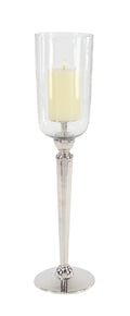 Silver Champagne Glass-Style Candle Holder P802615