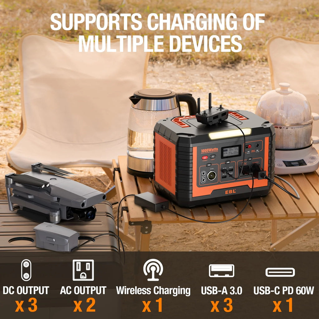 1000W Portable Solar Power Station B9065