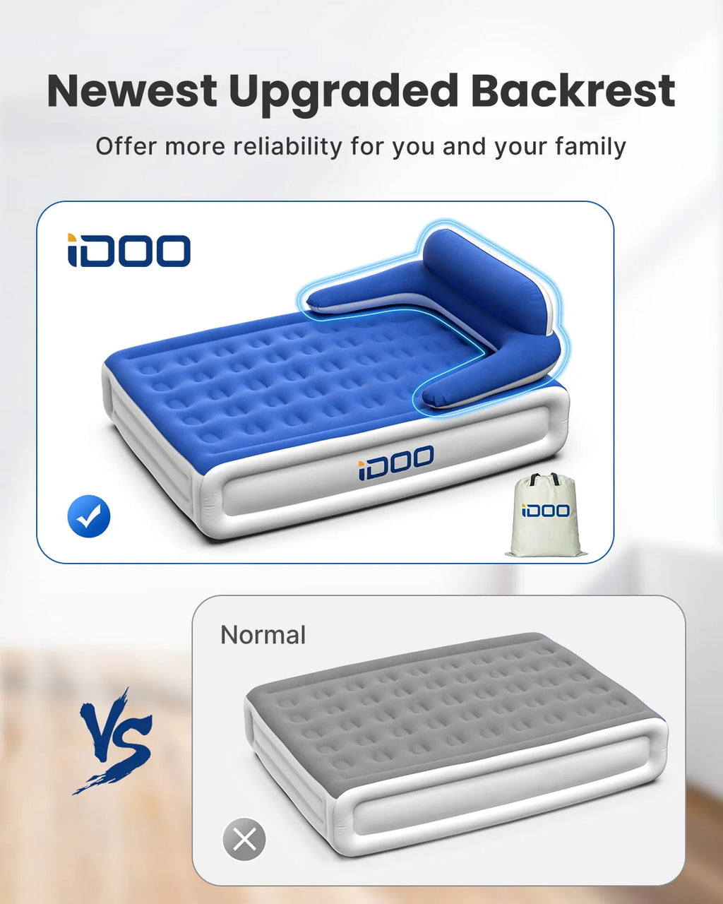 Queen Air Mattress with Built-in Pump K9719