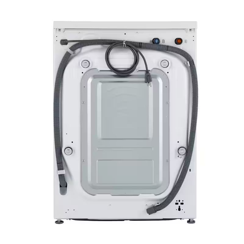 24 in. W 2.4 Cu. Ft. Compact Stackable Smart Front Load Washer in White with Steam D849150