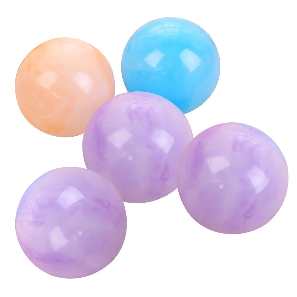 5pcs Plastic Bouncy Rubber Balls X30555
