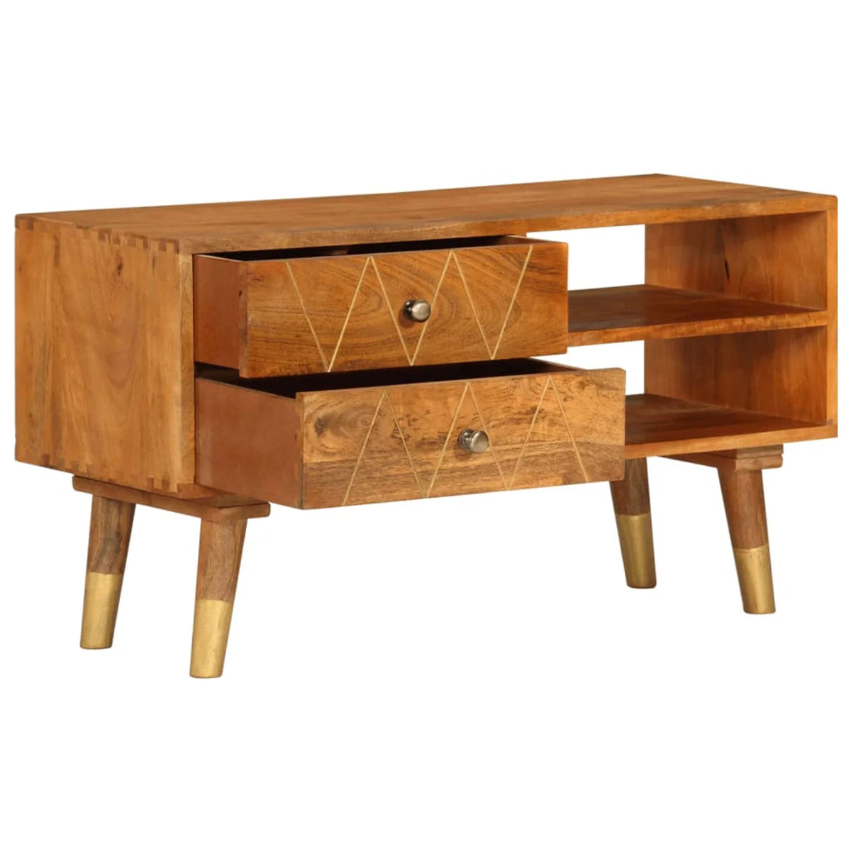 Solid Mango Wood TV Cabinet Y12517