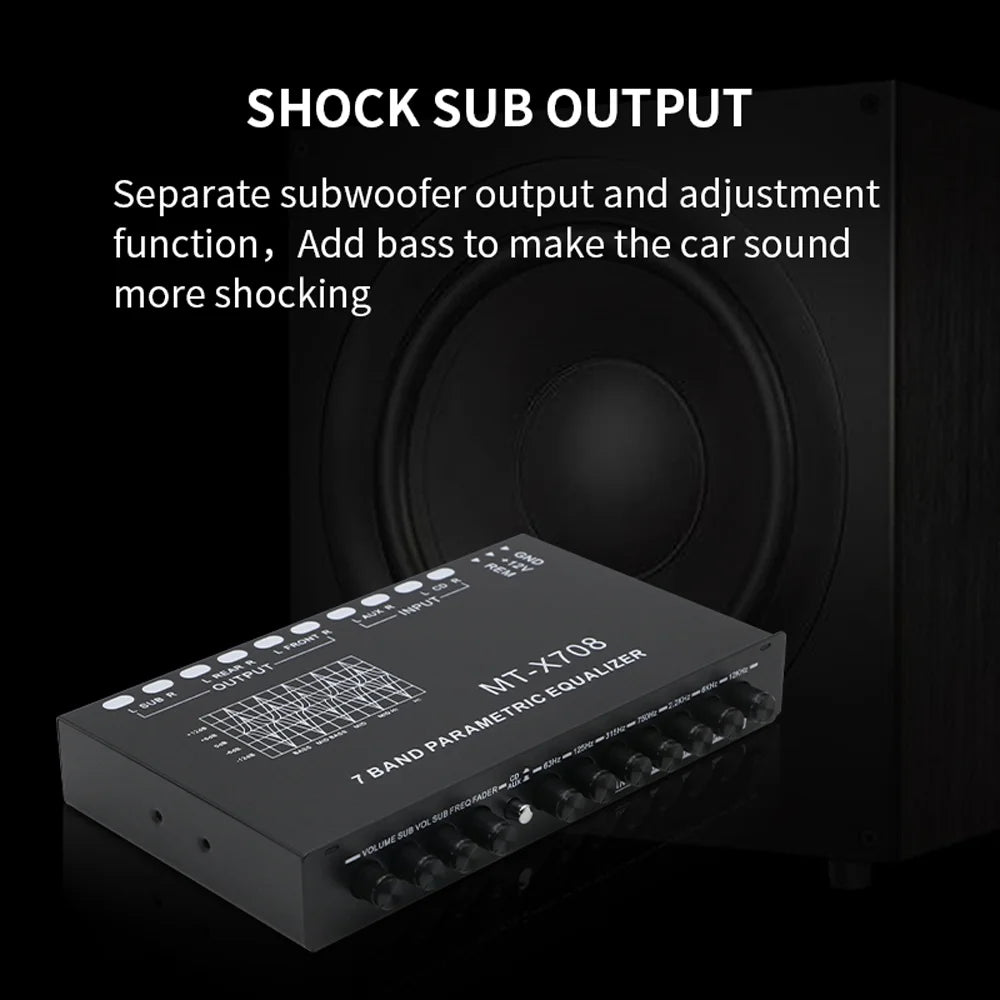7 Band Car Audio Equalizer X6882