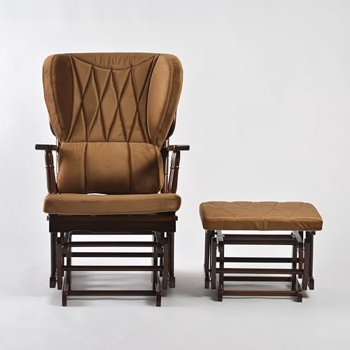 Pumpkin Glider Chair and Ottoman Set X53961