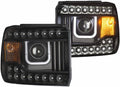 Projector Headlights with U-Bar Black D459465