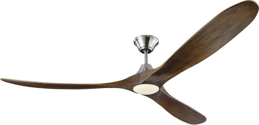 Brushed Steel Ceiling Fan with LED Light and Remote Control U63518