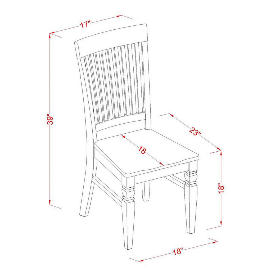 9-piece Wood Table and Dining Chairs X3201