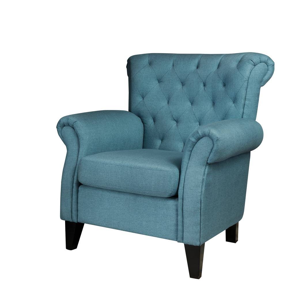 Blue Polyester Accent Chair R229830