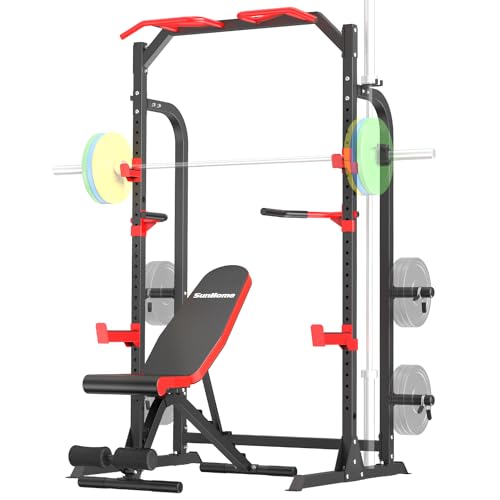 Power Cage Squat Rack with Bench N16393