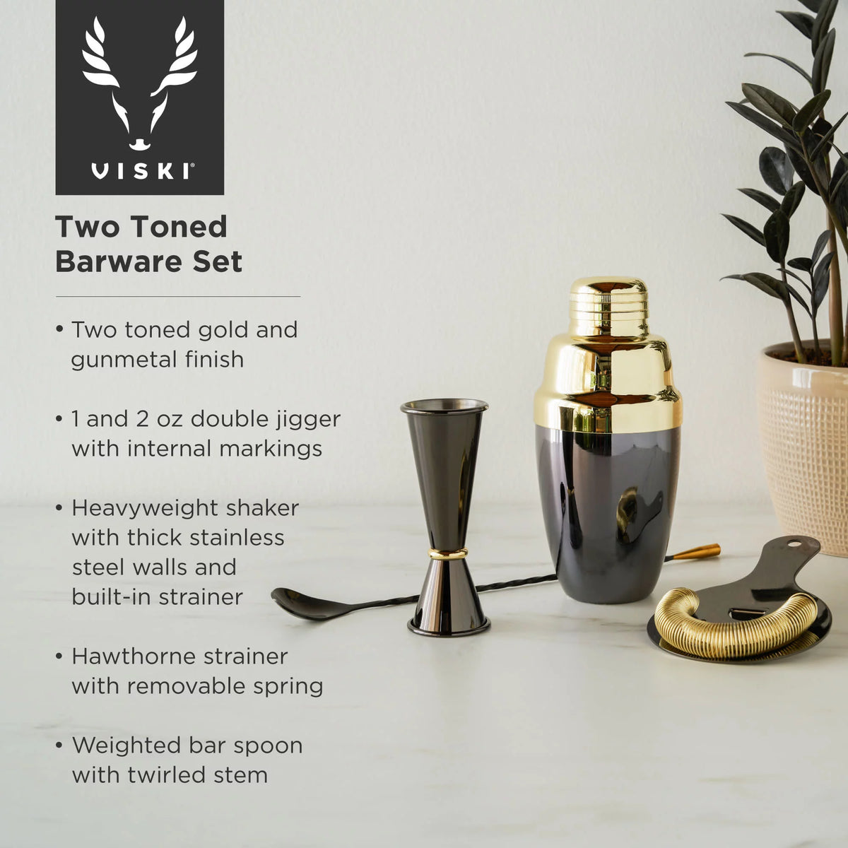 4 Piece Stainless Steel Barware Set T2348