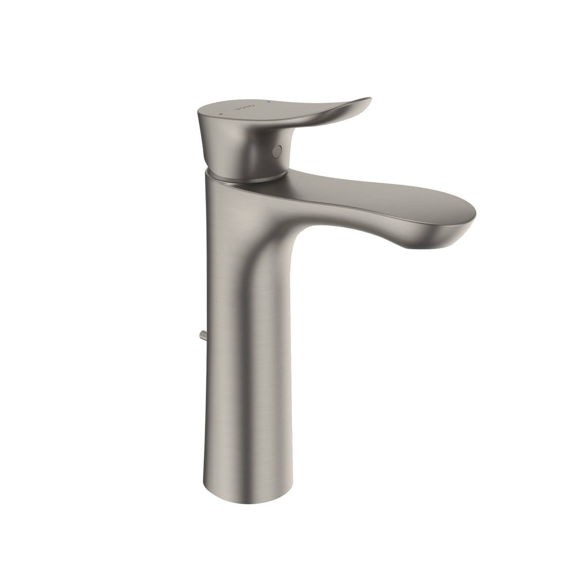 Single Handle Semi-Vessel Bathroom Sink Faucet, Brushed Nickel P55769