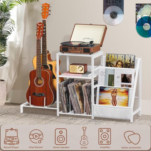 3 Tier Record Player Stand with Storage U7353