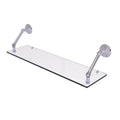 30 inch Floating Glass Shelf Satin Chrome Y233548