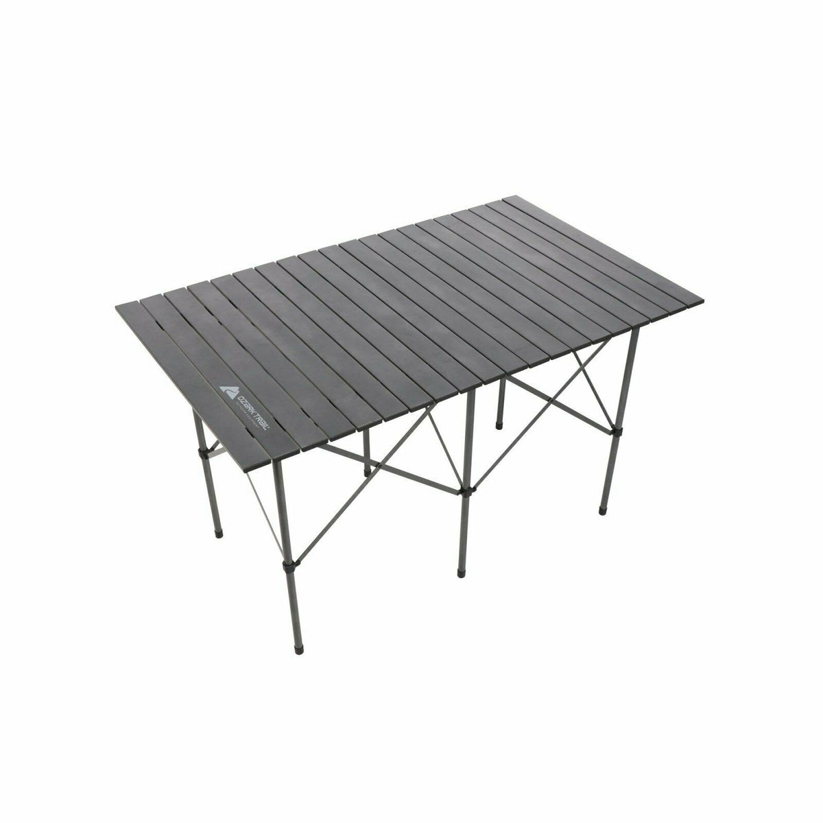 Rectangular Folding Aluminum Roll-Top Table W526089