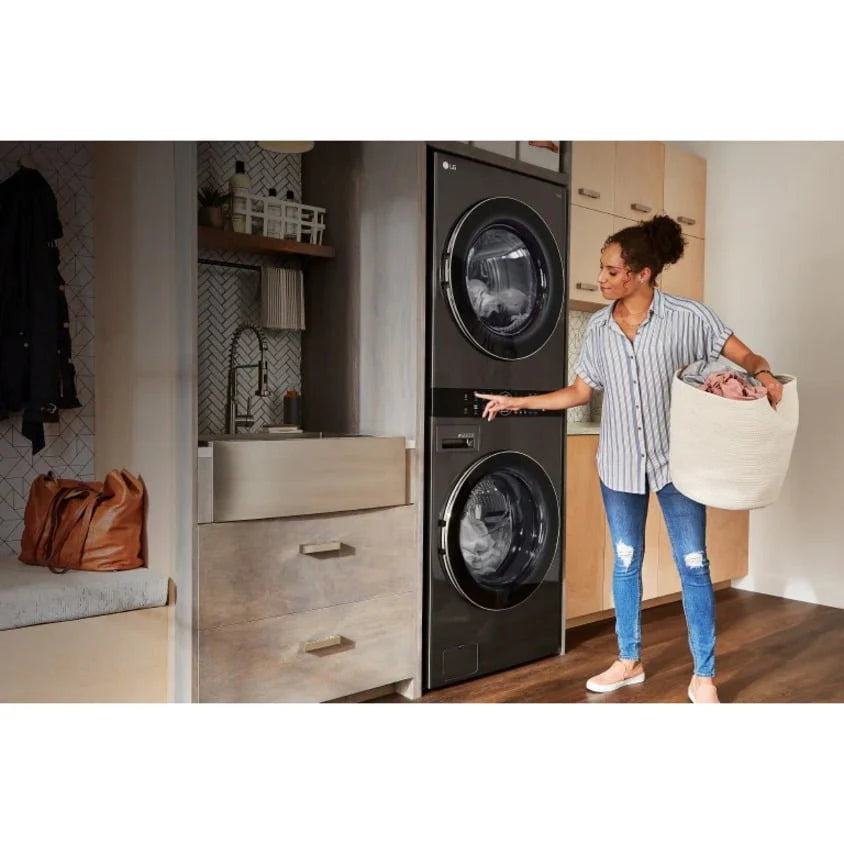 White Combination Washer Electric Dryer E456