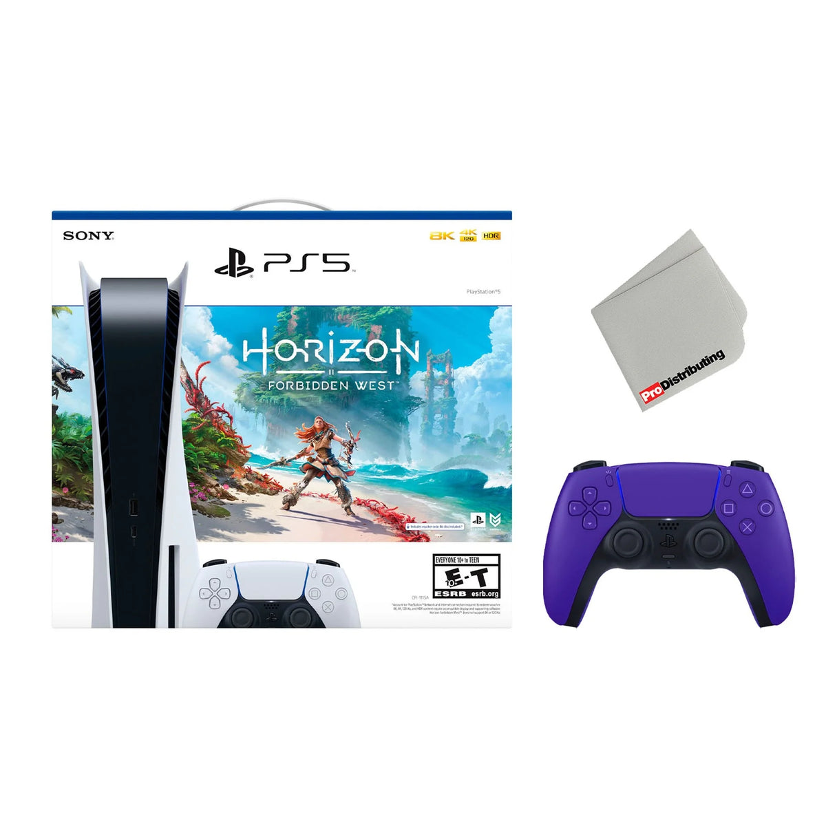 Playstation 5 Disc Edition with Purple Controller W58578