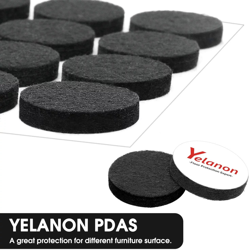 Brown Self Adhesive Felt Furniture Pads 286 Pieces W8719