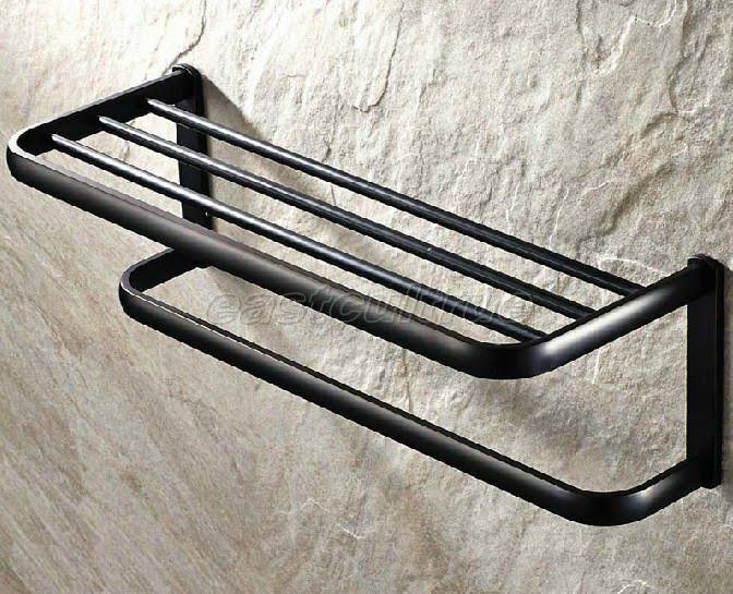 Black Oil Rubbed Brass Wall Mounted Towel Rack R62690