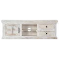 White Solid Mango Wood TV Cabinet A731694