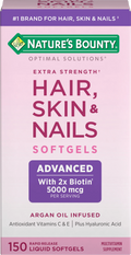 Advanced Hair, Skin and Nail Biotin & Vitamins A, C, & E Softgels, 150 Count L86608