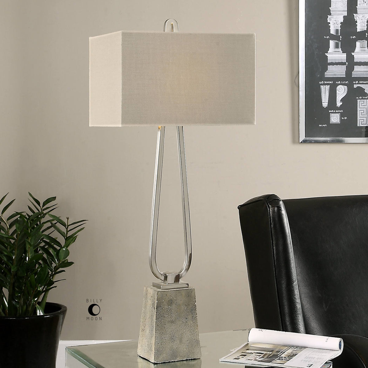 Polished Nickel Lamp X1773