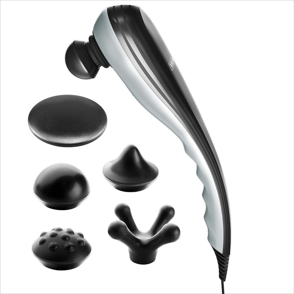 Percussion Handheld Massager with 5 Attachment Heads and Storage Case, Pack of 2 X282693