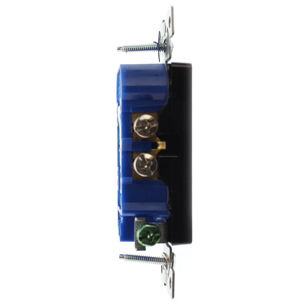 Duplex Decorator Receptacle Outlet, 15-Amp, 120-Volt, Black, 96-Pack J370